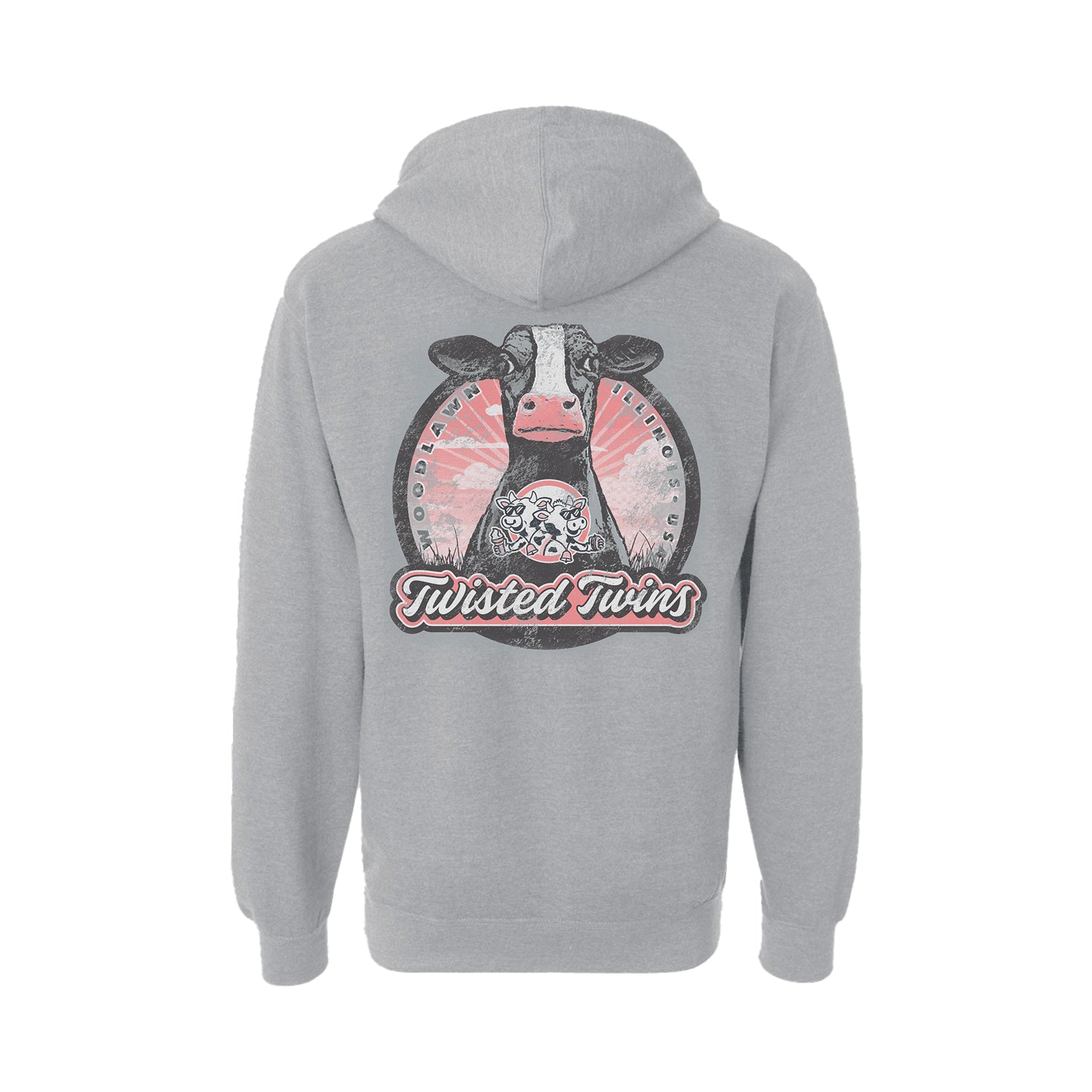 Grey Marl - Moolawn Hoodie – HardHeaded